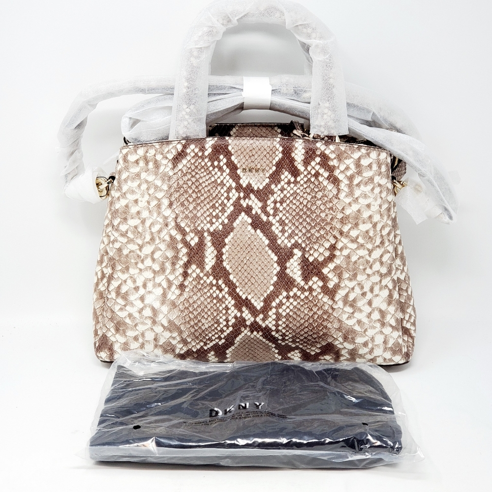 DKNY Paige Faux Snake Satchel - Picture 13 of 13